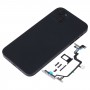 כיסוי דיור אחורי עם חיקוי מראה של IP14 עבור iPhone XR (שחור)