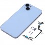כיסוי דיור אחורי עם חיקוי מראה של IP14 עבור iPhone XR (כחול)