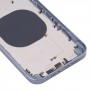 כיסוי דיור אחורי עם חיקוי מראה של IP14 עבור iPhone XR (כחול)