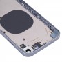 כיסוי דיור אחורי עם חיקוי מראה של IP14 עבור iPhone XR (כחול)
