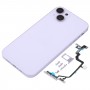 כיסוי דיור אחורי עם חיקוי מראה של IP14 עבור iPhone XR (סגול)
