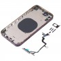 כיסוי דיור אחורי עם חיקוי מראה של IP14 Pro עבור iPhone XR (סגול)
