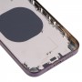 כיסוי דיור אחורי עם חיקוי מראה של IP14 Pro עבור iPhone XR (סגול)