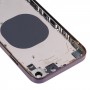 כיסוי דיור אחורי עם חיקוי מראה של IP14 Pro עבור iPhone XR (סגול)