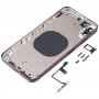 כיסוי דיור אחורי עם חיקוי מראה של IP14 Pro Max עבור iPhone XR (סגול)