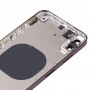 כיסוי דיור אחורי עם חיקוי מראה של IP14 Pro Max עבור iPhone XR (סגול)
