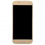 מסך LCD OLED עבור Galaxy S7 - G930V Digitizer הרכבה מלאה עם מסגרת (זהב)