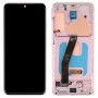 מסך LCD של חומר AMOLED דינאמי מקורי ומכלול דיגיטייזר מלא עם מסגרת עבור סמסונג גלקסי S20 4G SM-G980 (ורוד)