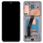 מסך LCD של חומר AMOLED דינאמי מקורי ומכלול דיגיטלייזר מלא עם מסגרת לסמסונג גלקסי S20 4G SM-G980 (אפור)