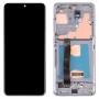 מסך LCD מקורי של Super Amoled עבור Samsung Galaxy S20 Ultra 4G-S20 Ultra 5G Digitizer מכלול מלא עם מסגרת (אפור)