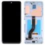 מסך LCD Super AMOLED מקורי עבור Samsung Galaxy S20+ 5G SM-G986B-G985 Digitizer הרכבה מלאה עם מסגרת (כחול)