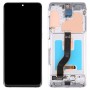 מסך LCD Super AMOLED מקורי עבור Samsung Galaxy S20+ 5G SM-G986B-G985 Digitizer הרכבה מלאה עם מסגרת (כסף)