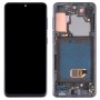 מסך LCD Super AMOLED מקורי לסמסונג גלקסי S21 4G-S21 5G SM-G990 SM-G991 Digitizer הרכבה מלאה עם מסגרת (שחור)
