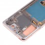מסך LCD Super AMOLED מקורי לסמסונג גלקסי S21 4G-S21 5G SM-G990 SM-G991 Digitizer הרכבה מלאה עם מסגרת (זהב)