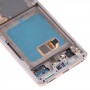 מסך LCD Super AMOLED מקורי לסמסונג גלקסי S21 4G-S21 5G SM-G990 SM-G991 Digitizer הרכבה מלאה עם מסגרת (זהב)