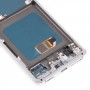 מסך LCD Super AMOLED מקורי לסמסונג גלקסי S21 4G-S21 5G SM-G990 SM-G991 Digitizer הרכבה מלאה עם מסגרת (כסף)