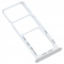 עבור Samsung Galaxy M32 SM-M325 מגש כרטיס SIM + מגש כרטיס SIM + מגש כרטיס מיקרו SD (כסף)