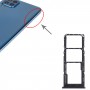 עבור Samsung Galaxy M32 5G SM-M326B מגש כרטיס SIM מקורי + מגש כרטיס SIM + מגש כרטיס מיקרו SD (שחור)