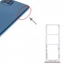עבור Samsung Galaxy M32 5G SM-M326B מגש כרטיס SIM מקורי + מגש כרטיס SIM + מגש כרטיס מיקרו SD (לבן)