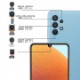 עבור Samsung Galaxy A32 SM-A325 סט מצלמה מקורי (עומק + מאקרו + רחב + מצלמה ראשית + ​​מצלמה קדמית)
