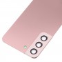 עבור Samsung Galaxy S22 5G SM-S901B כיסוי אחורי סוללה עם כיסוי עדשת מצלמה (ורוד)