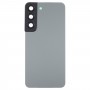 עבור Samsung Galaxy S22 5G SM-S901B כיסוי אחורי סוללה עם כיסוי עדשת מצלמה (אפור)