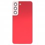 עבור Samsung Galaxy S22 5G SM-S901B כיסוי אחורי סוללה עם כיסוי עדשת מצלמה (אדום)