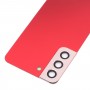 עבור Samsung Galaxy S22 5G SM-S901B כיסוי אחורי סוללה עם כיסוי עדשת מצלמה (אדום)