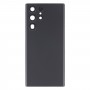 עבור Samsung Galaxy S22 Ultra 5G SM-S908B סוללה כיסוי אחורי עם כיסוי עדשת מצלמה (שחור)