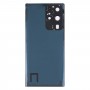 עבור Samsung Galaxy S22 Ultra 5G SM-S908B כיסוי אחורי סוללה עם כיסוי עדשת מצלמה (אפור)