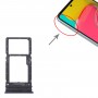 עבור Samsung Galaxy M53 SM-M536B מגש כרטיס SIM מקורי + מגש כרטיס מיקרו SD (שחור)
