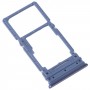 עבור Samsung Galaxy M53 SM-M536B מגש כרטיס SIM מקורי + מגש כרטיס מיקרו SD (כחול)