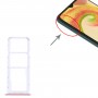 עבור Samsung Galaxy A04 SM-A045F מגש כרטיס SIM מקורי + מגש כרטיס SIM + מגש כרטיס מיקרו SD (ורוד)