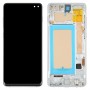 מסך LCD TFT עבור Samsung Galaxy S10+ SM-G975 Digitizer הרכבה מלאה עם מסגרת. לא תומך בזיהוי טביעות אצבע (כסף)