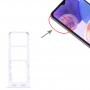 עבור Samsung Galaxy A23 5G SM-A236B מגש כרטיס SIM מקורי + מגש כרטיס SIM + מגש כרטיס מיקרו SD (לבן)