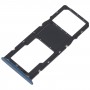 עבור Samsung Galaxy A03S SM-A037U מגש כרטיס SIM מקורי + מגש כרטיס מיקרו SD (כחול)