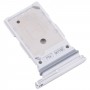 עבור Samsung Galaxy S22 + 5G - S22 5G - SM-S906B SM-S901B מגש כרטיס SIM מקורי + מגש כרטיס SIM (לבן)