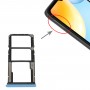 מגש כרטיס SIM + מגש כרטיס SIM + מגש כרטיס מיקרו SD עבור Xiaomi Redmi 10C-Redmi 10 India-Poco C40 (כחול)
