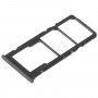 מגש כרטיס SIM + מגש כרטיס SIM + מגש כרטיס מיקרו SD עבור Xiaomi Redmi 10a (שחור)