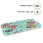 פרפרים על כחול כיסוי מגן סליקון מעוצב ל Apple iPhone 15 Plus סקרין מובייל