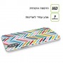 צבע זיג-זגס כיסוי מגן סליקון מעוצב ל Apple iPhone 15 Plus סקרין מובייל