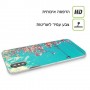 פרחים בשמיים כיסוי מגן סליקון מעוצב ל Apple iPhone 15 Plus סקרין מובייל