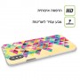 ניאון רומבס כיסוי מגן סליקון מעוצב ל Apple iPhone 15 Plus סקרין מובייל