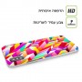 פסי ניאון כיסוי מגן סליקון מעוצב ל Apple iPhone 15 Plus סקרין מובייל