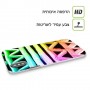 גיאומטריה של ניאון כיסוי מגן סליקון מעוצב ל Apple iPhone 15 Pro סקרין מובייל