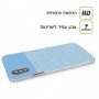 נקודות לבנות בכחול כיסוי מגן סליקון מעוצב ל Apple iPhone 15 Pro סקרין מובייל