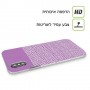 נקודות לבנות בסגול כיסוי מגן סליקון מעוצב ל Apple iPhone 15 Pro סקרין מובייל