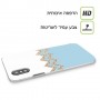 לבן כחול כיסוי מגן סליקון מעוצב ל Apple iPhone 15 Pro סקרין מובייל