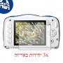 [3 יחידות] מגן מסך הידרוג'ל שקוף (סיליקון) למצלמה מדגם : Nikon Coolpix W100 מותג : סקרין מובייל