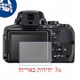 [3 יחידות] מגן מסך נאנו זכוכית 9H למצלמה מדגם : Nikon Coolpix P900 מותג : סקרין מובייל